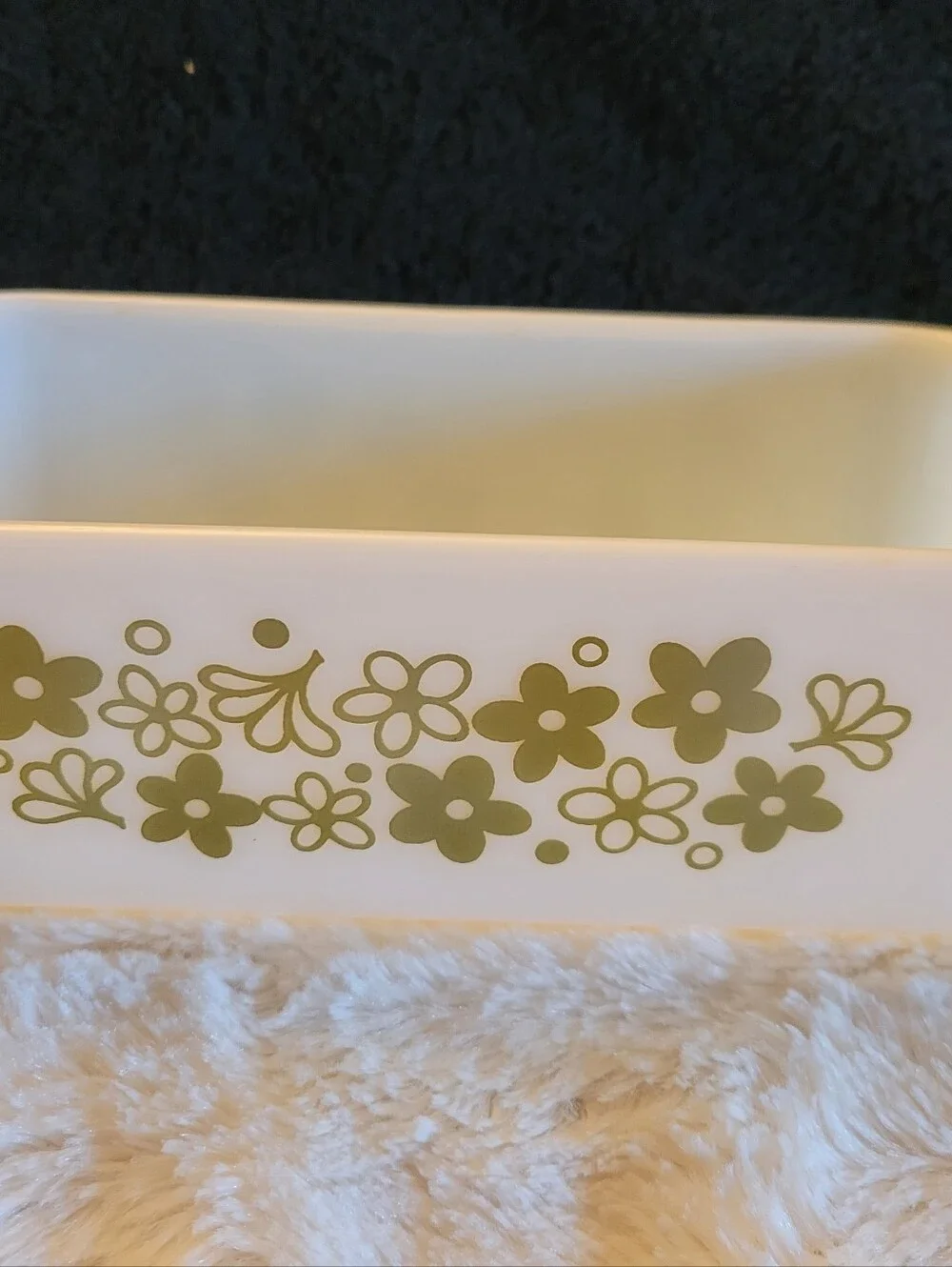 Pyrex 913 Spring Blossom / Crazy Daisy Loaf Pan